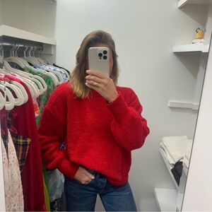 Sanctuary Bold Red Crew Neck Sweater